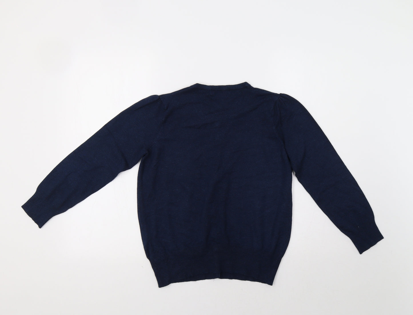 M&S Womens Blue   Cardigan Jumper Size 12