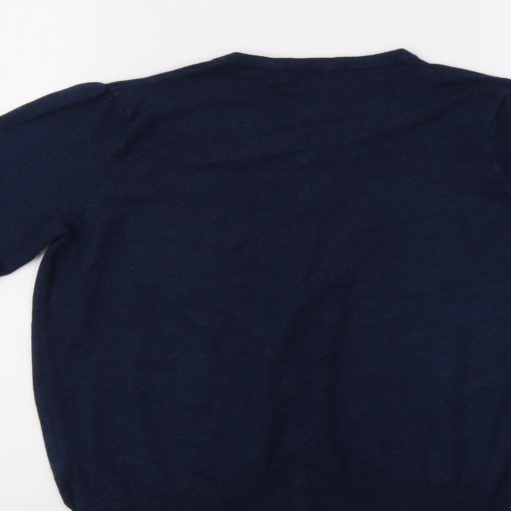 M&S Womens Blue   Cardigan Jumper Size 12