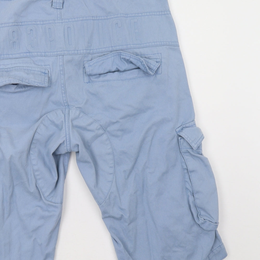 883 Police Mens Blue   Cargo Shorts Size 32