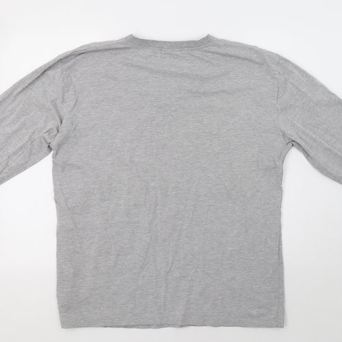 FILA Mens Grey Striped   T-Shirt Size XL
