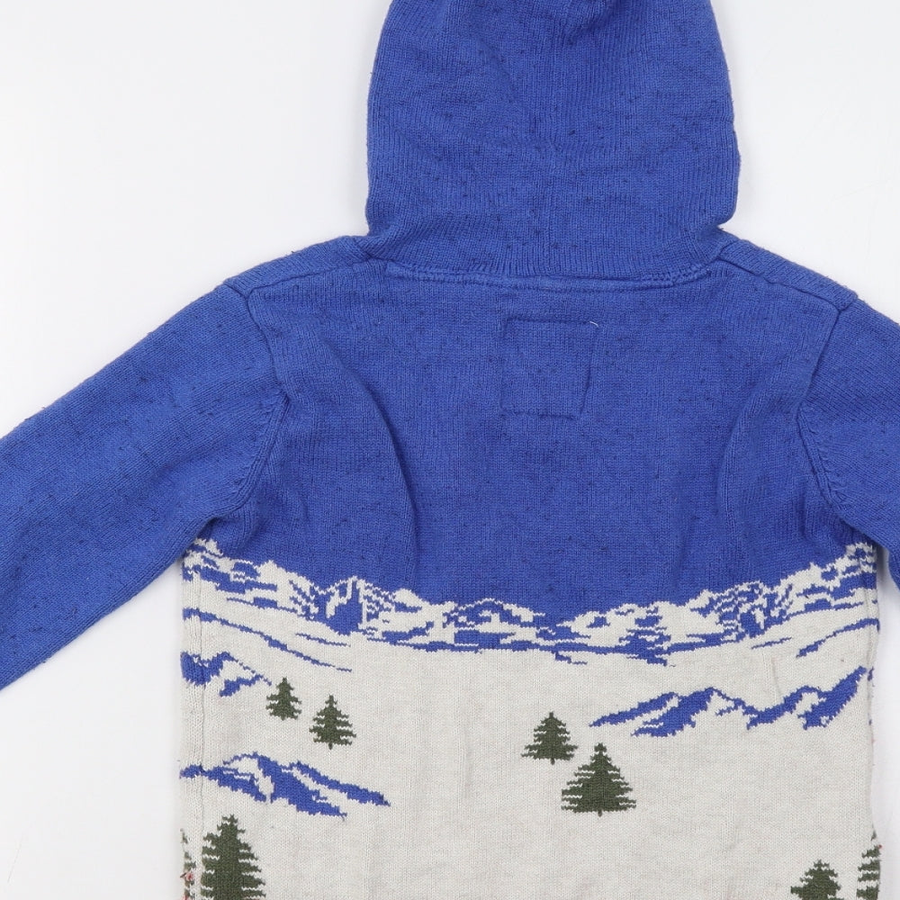 Fat Face Girls Blue   Pullover Jumper Size 10-11 Years  - Winter