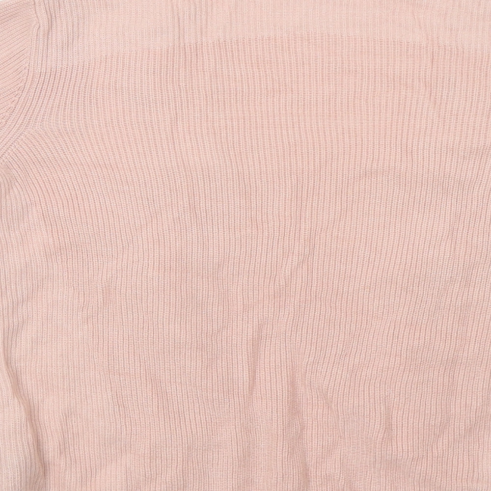 M&S Womens Pink Floral  Cardigan Jumper Size 10