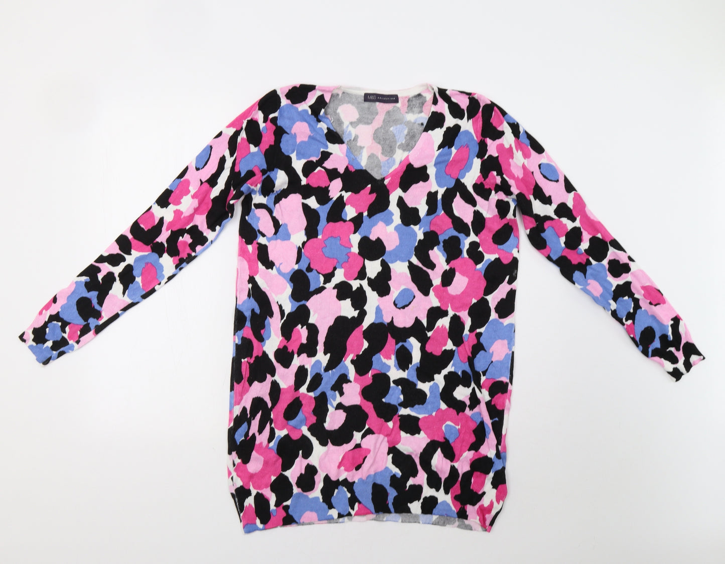 M&S Womens Multicoloured Floral  Shrug Jumper Size 16