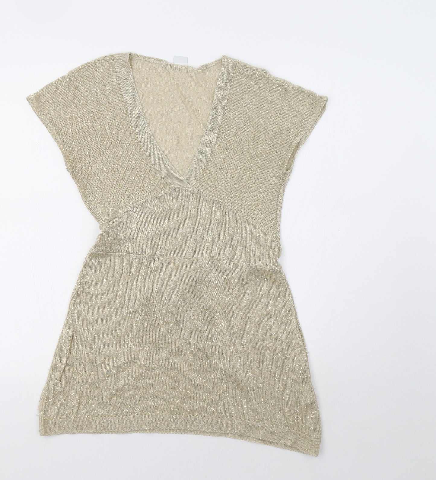 New Look Womens Gold   Tunic Jumper Size 14