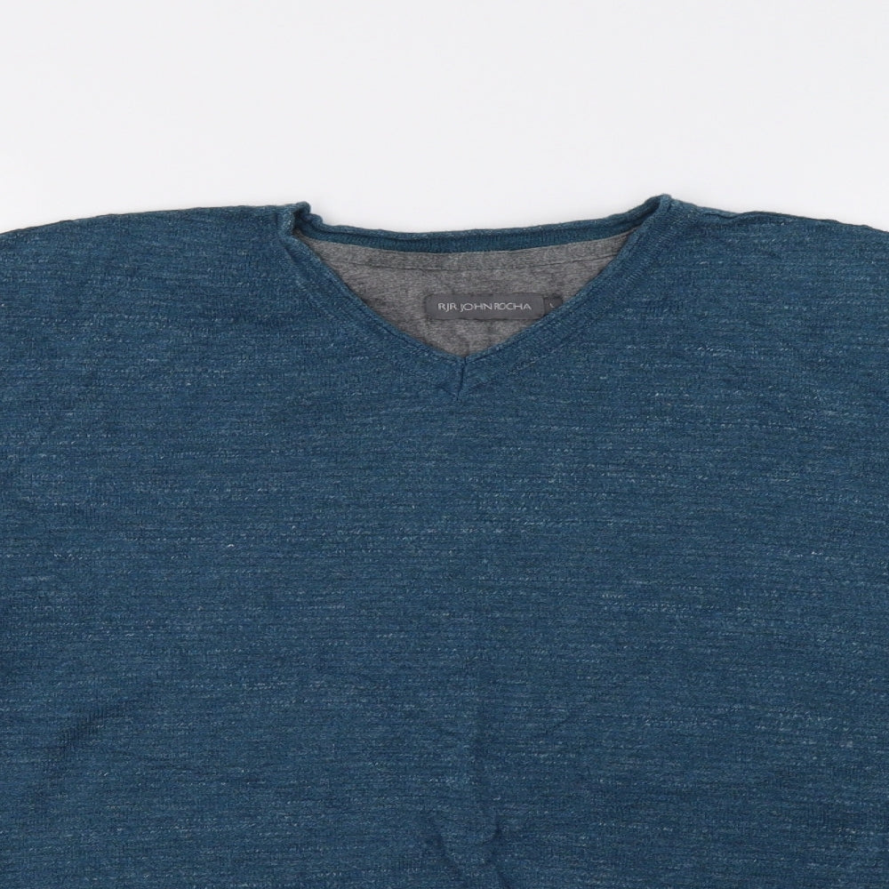 John Rocha  Mens Blue   Pullover Jumper Size L