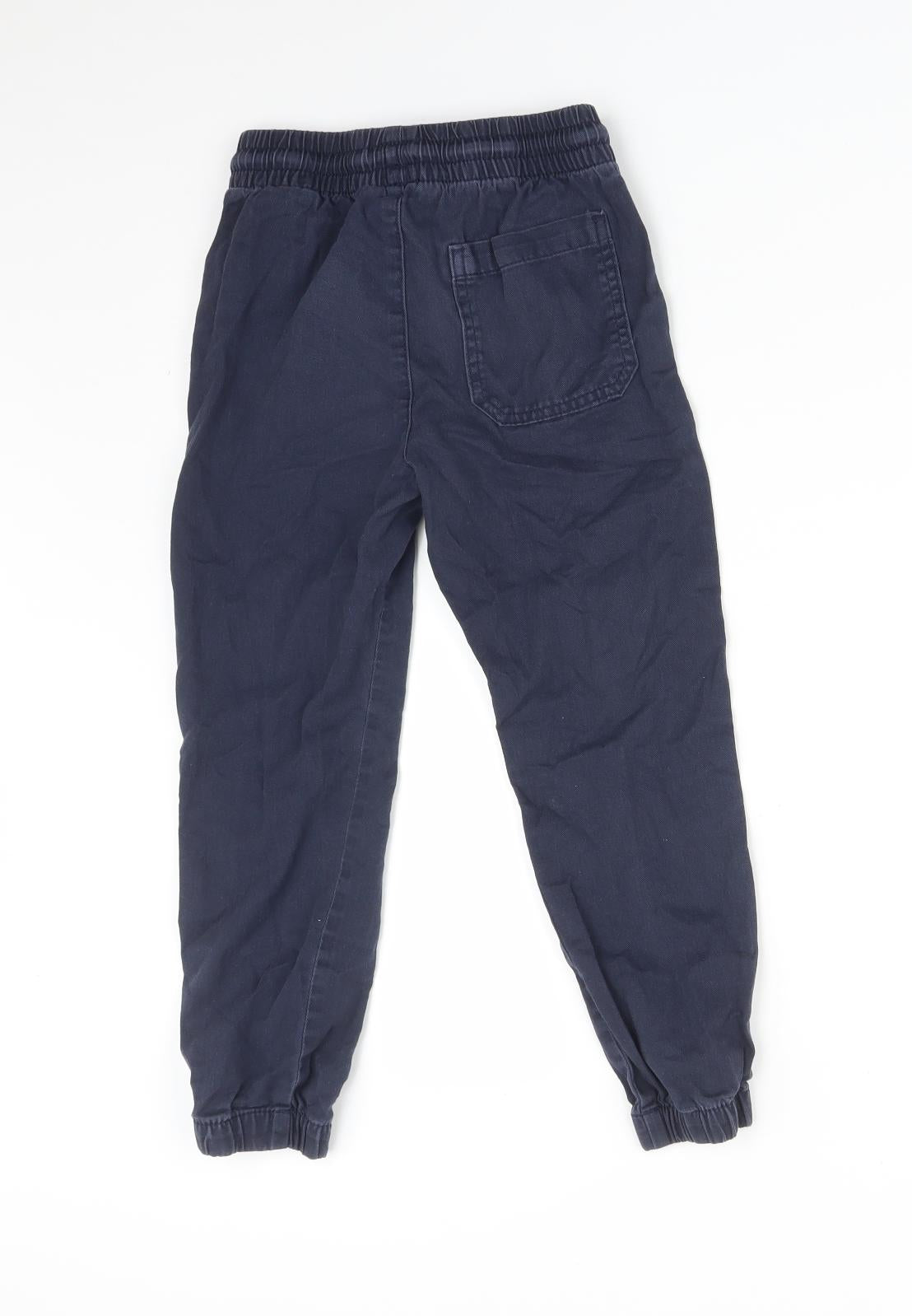 H&M Boys Blue   Jogger Trousers Size 6-7 Years