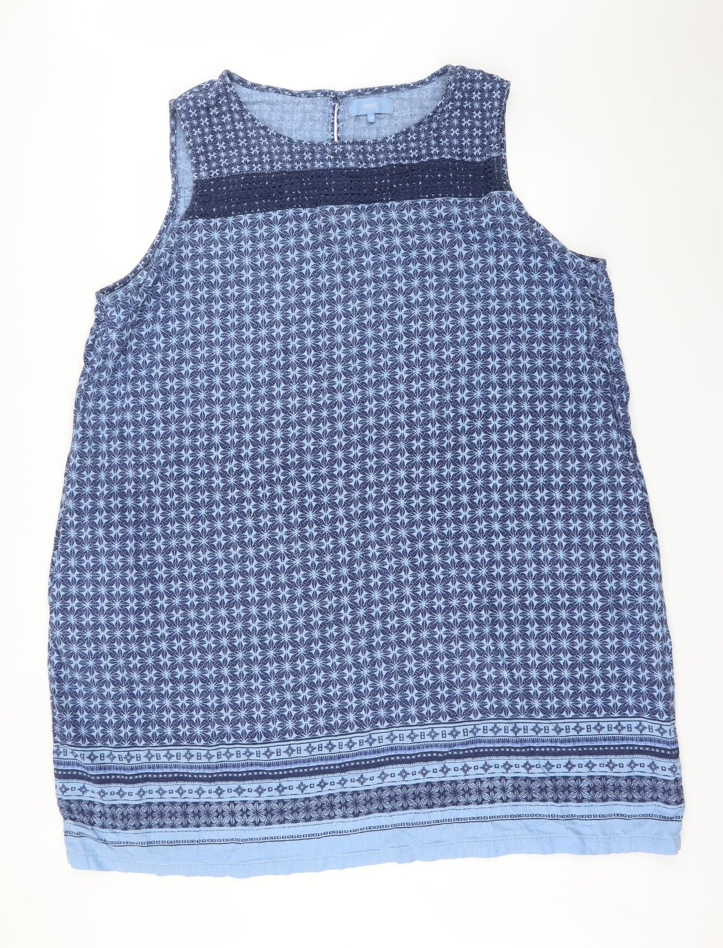 NEXT Womens Blue Geometric  Pencil Dress  Size 26