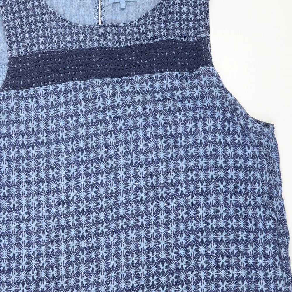 NEXT Womens Blue Geometric  Pencil Dress  Size 26