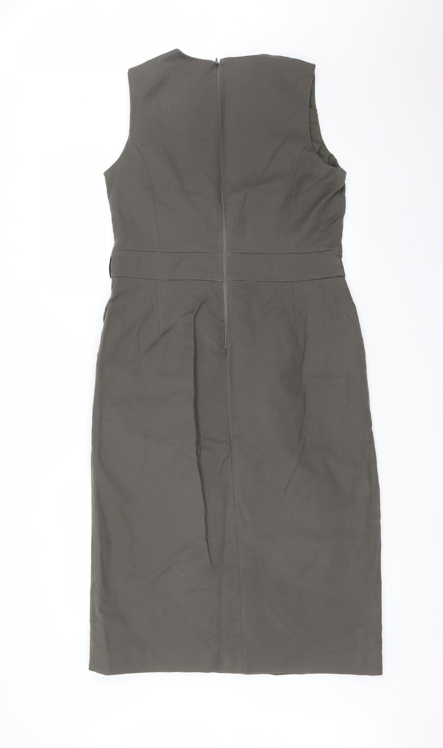 Warehouse Womens Green   Pencil Dress  Size 14