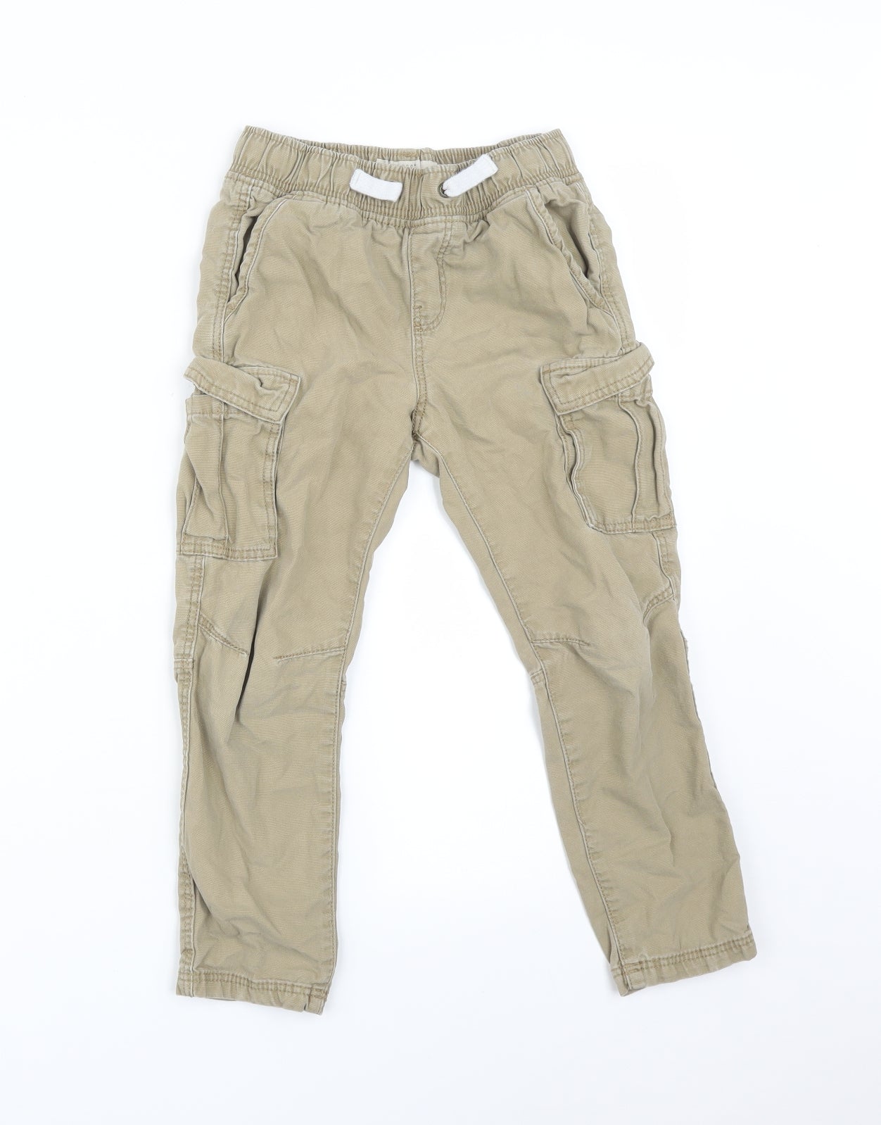 H&M Boys Green   Chino Trousers Size 7 Years