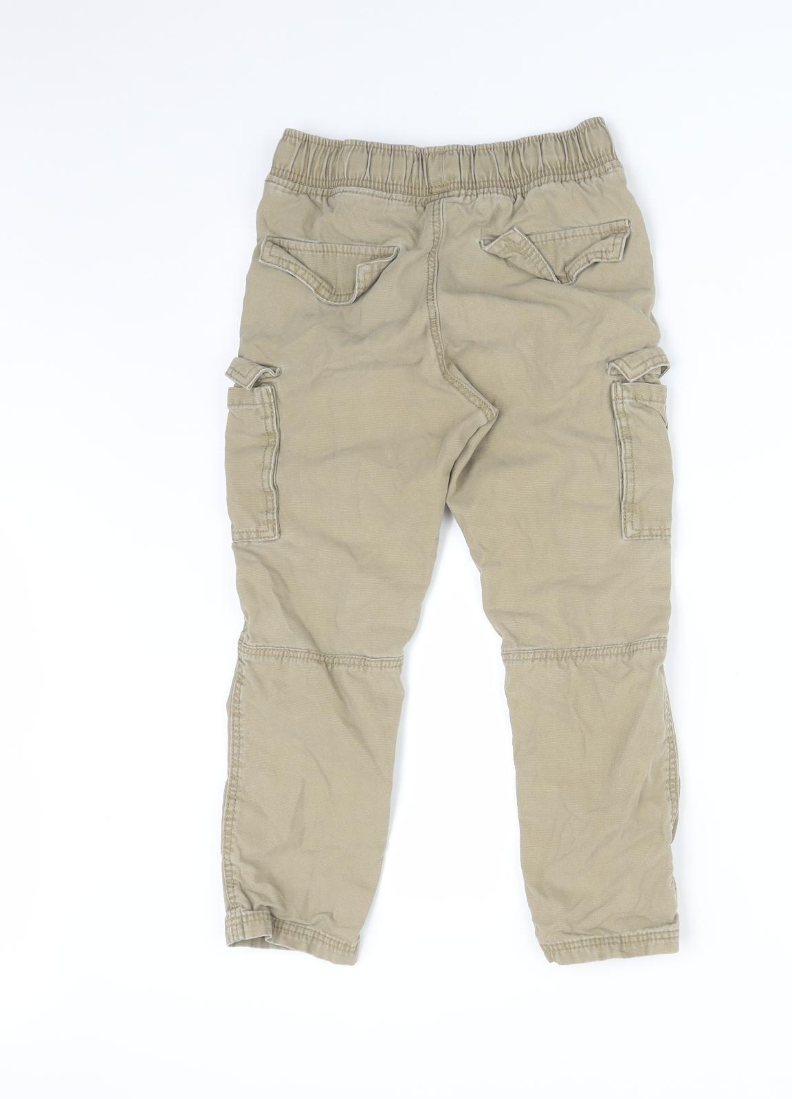 H&M Boys Green   Chino Trousers Size 7 Years