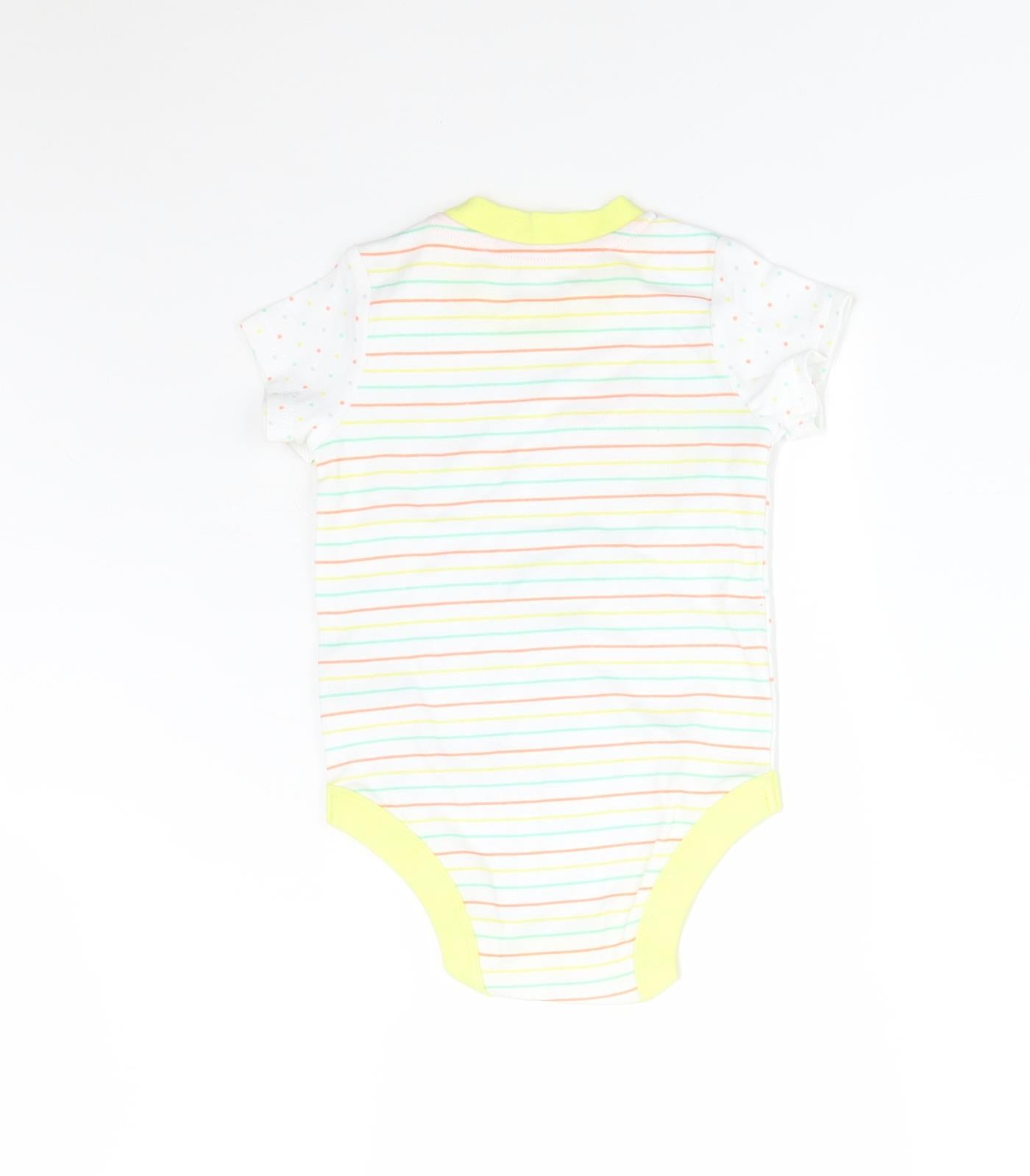 Nutmeg Baby White Polka Dot  Babygrow One-Piece Size 9-12 Months  - DISNEY DUMBO