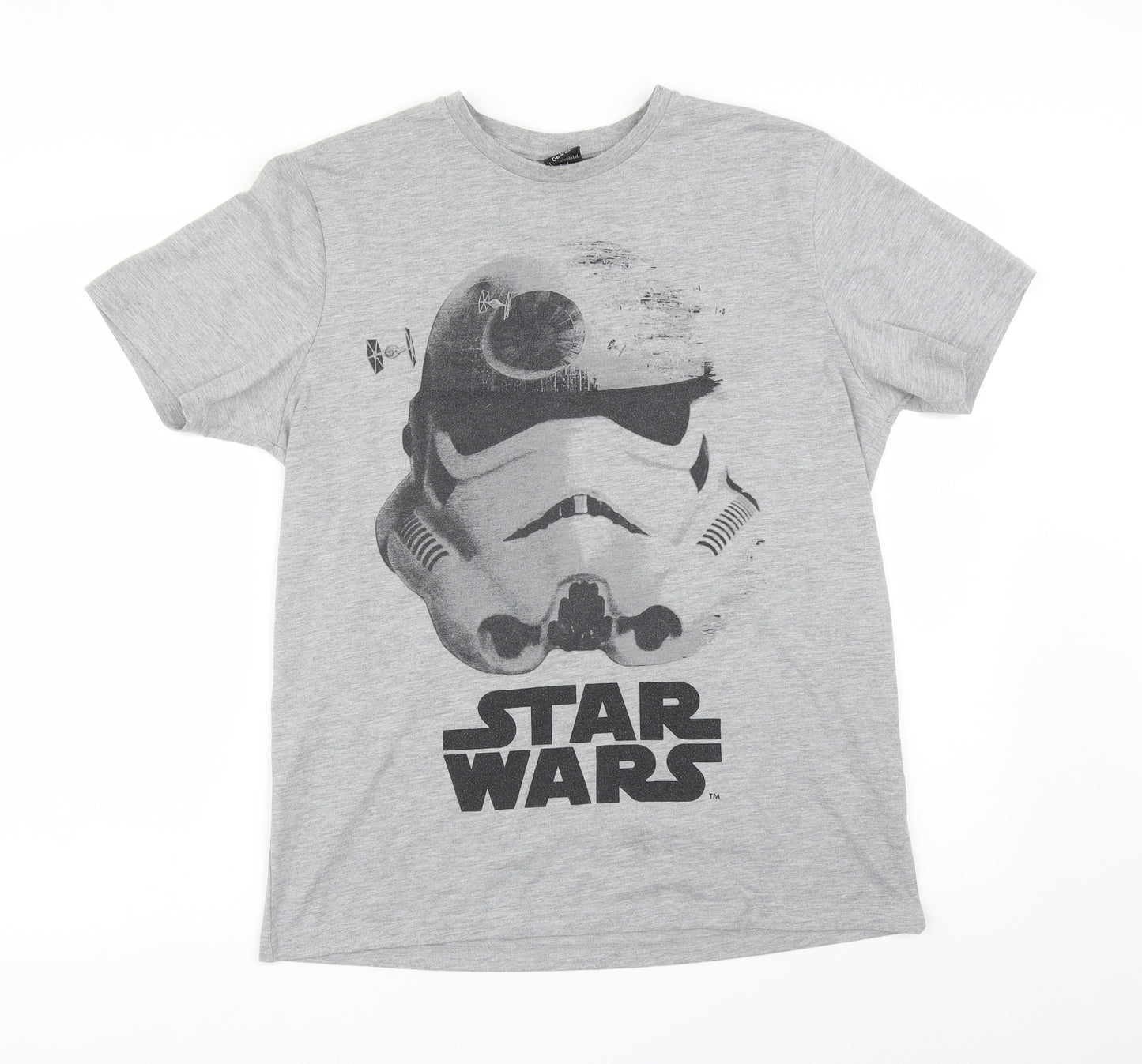 George Mens Grey    T-Shirt Size M  - STAR WARS