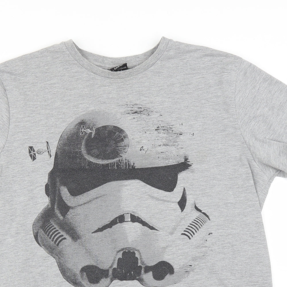 George Mens Grey    T-Shirt Size M  - STAR WARS