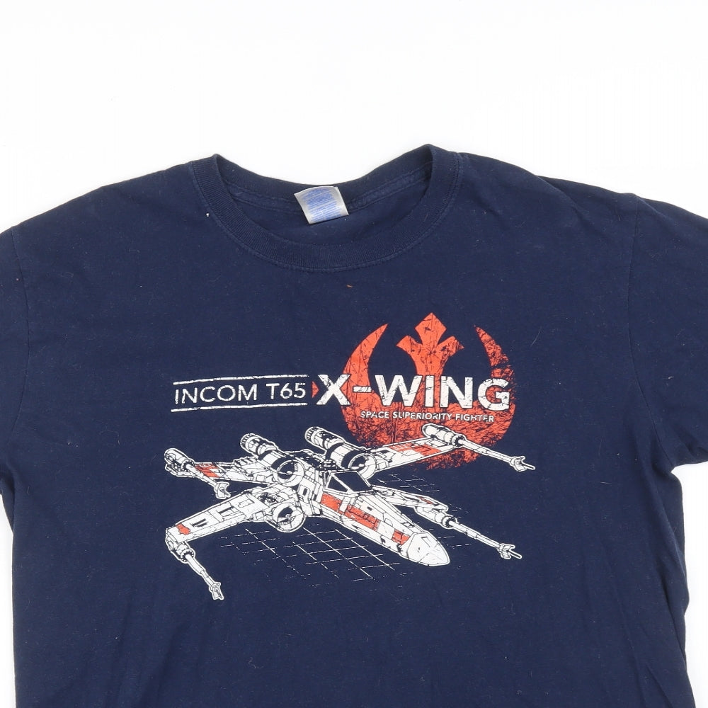 Star Wars Mens Blue    T-Shirt Size M  - STAR WARS