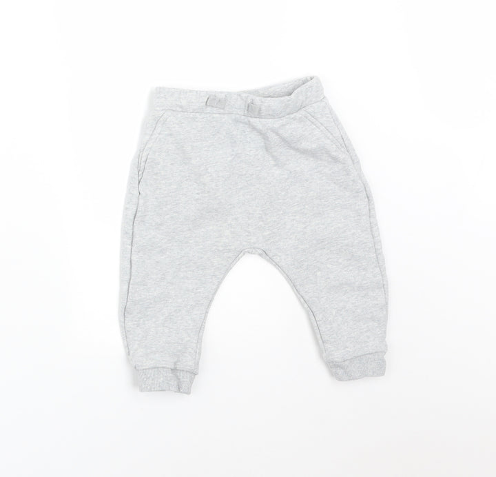 M&S Baby Grey   Jogger Leggings Size 6-9 Months