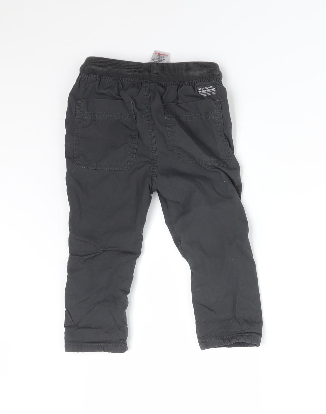 NEXT Boys Black    Trousers Size 9-12 Months