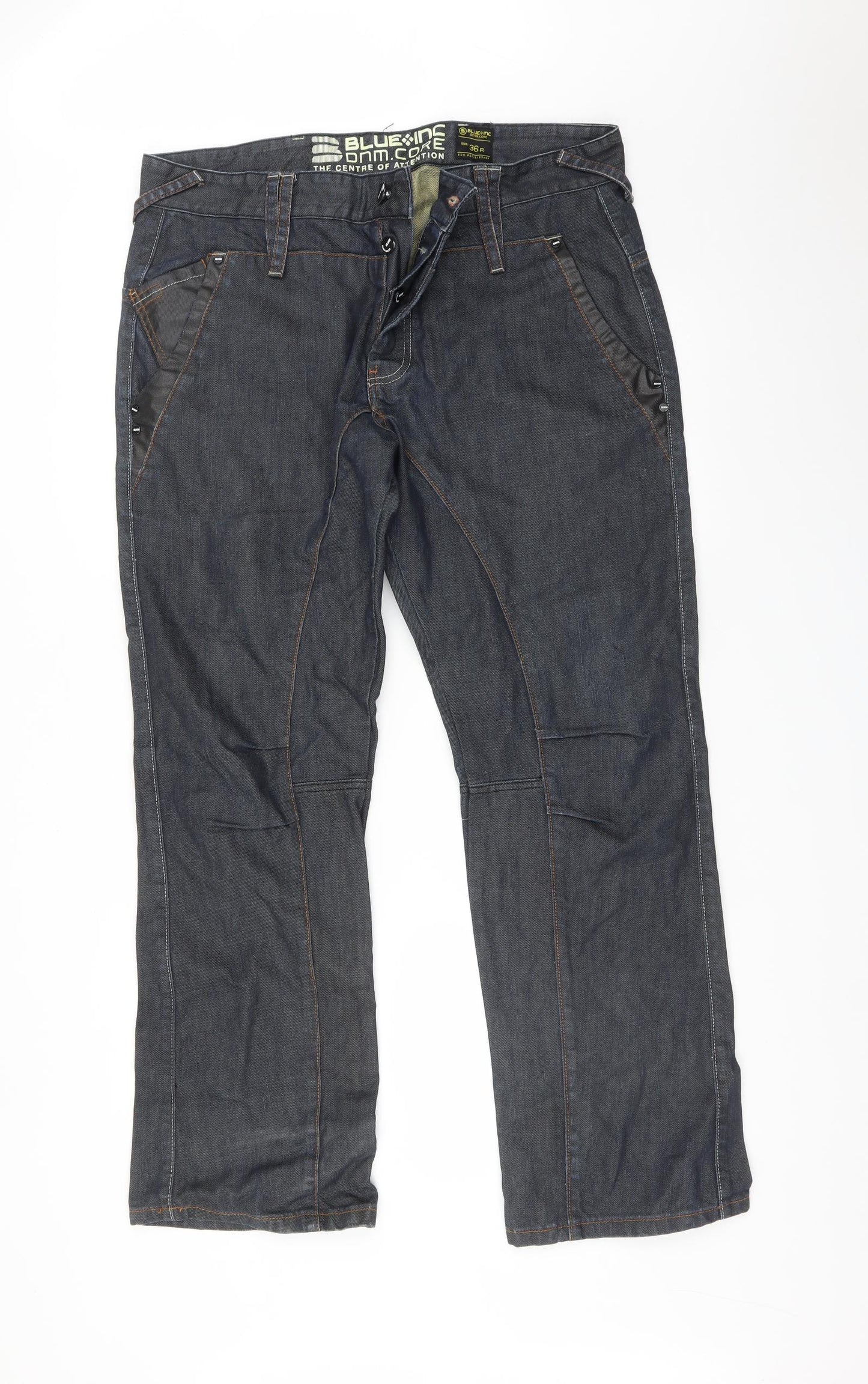 Blue Inc Mens Blue   Straight Jeans Size 36 L31 in