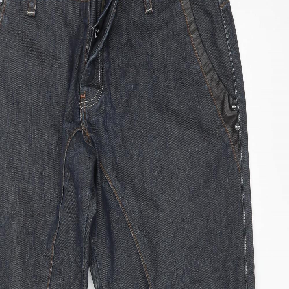 Blue Inc Mens Blue   Straight Jeans Size 36 L31 in