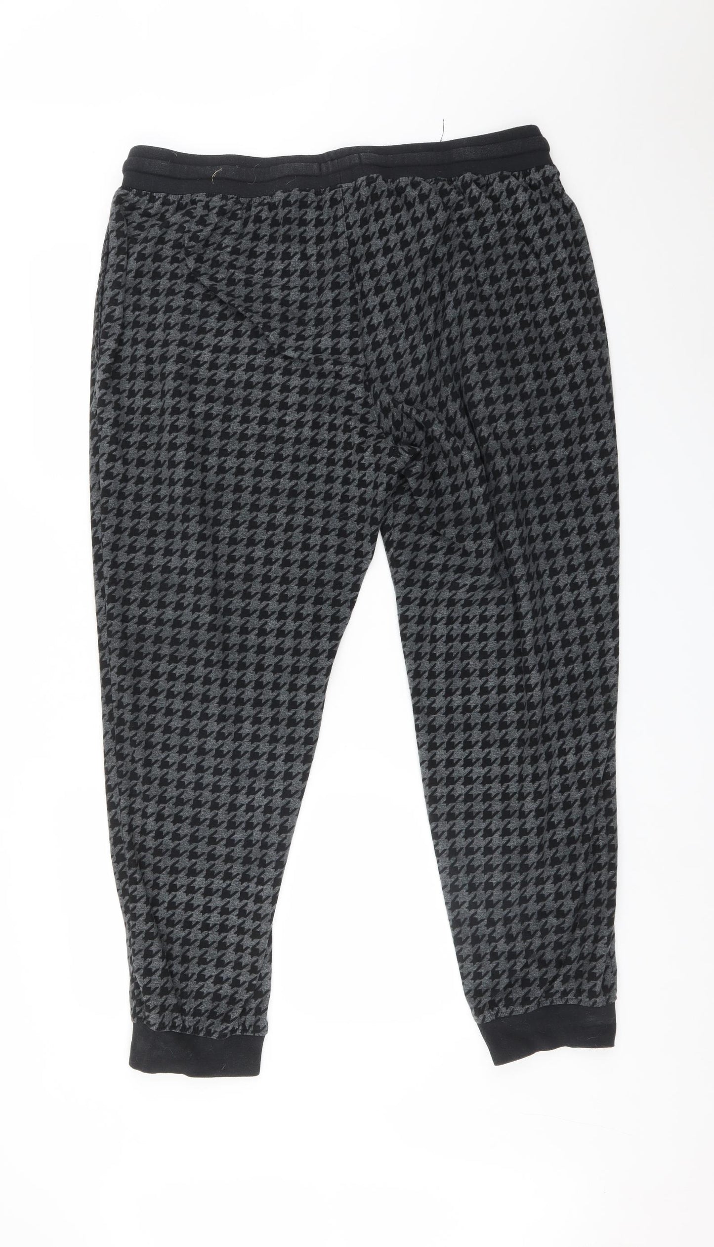 NEXT Womens Multicoloured Houndstooth  Jogger Trousers Size 2XL L28 in