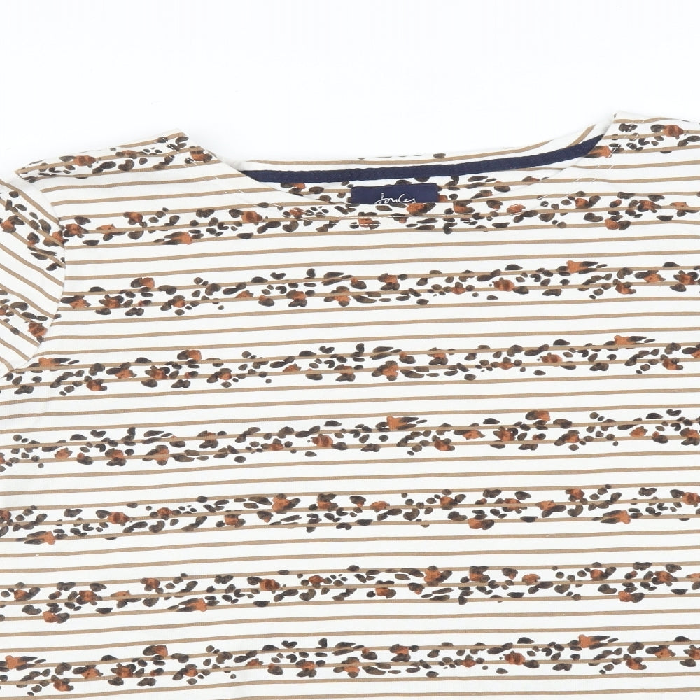 Joules Womens Multicoloured Striped  Basic T-Shirt Size 20