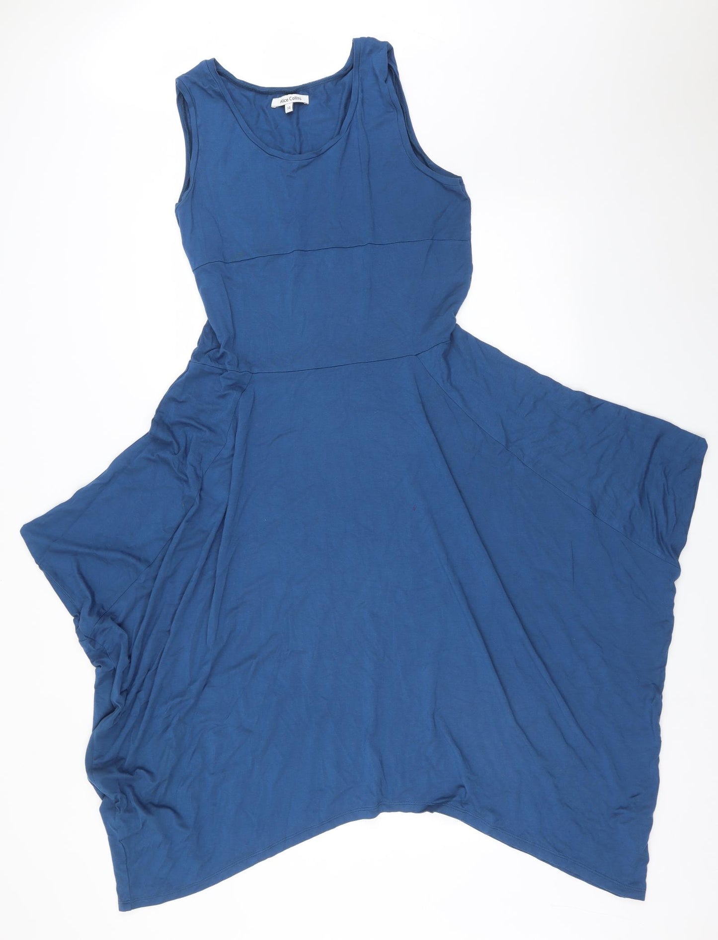 ALICE COLLINS Womens Blue   Fit & Flare  Size 14