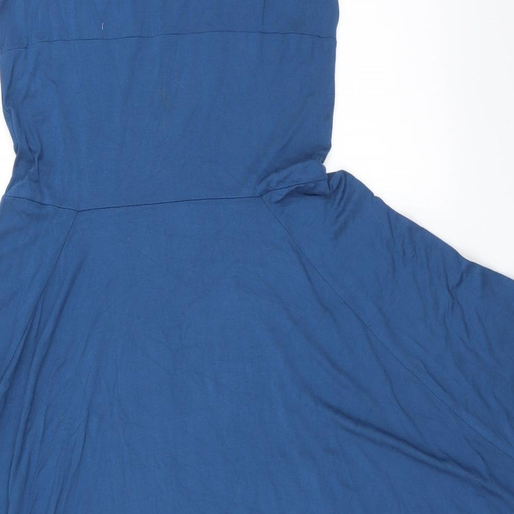 ALICE COLLINS Womens Blue   Fit & Flare  Size 14
