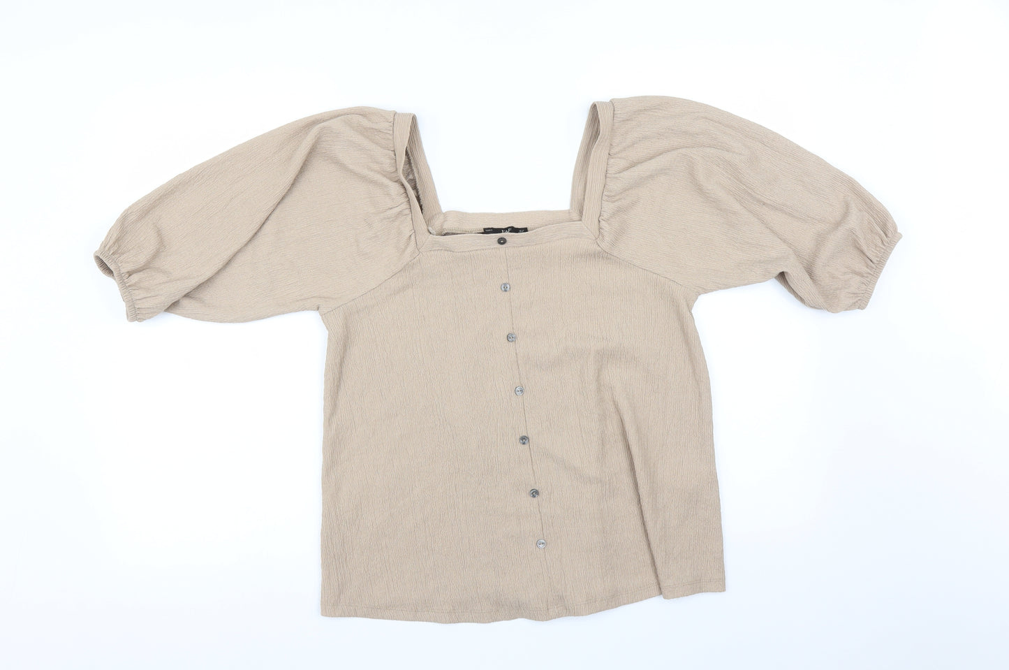 F&F Womens Brown   Basic T-Shirt Size 12