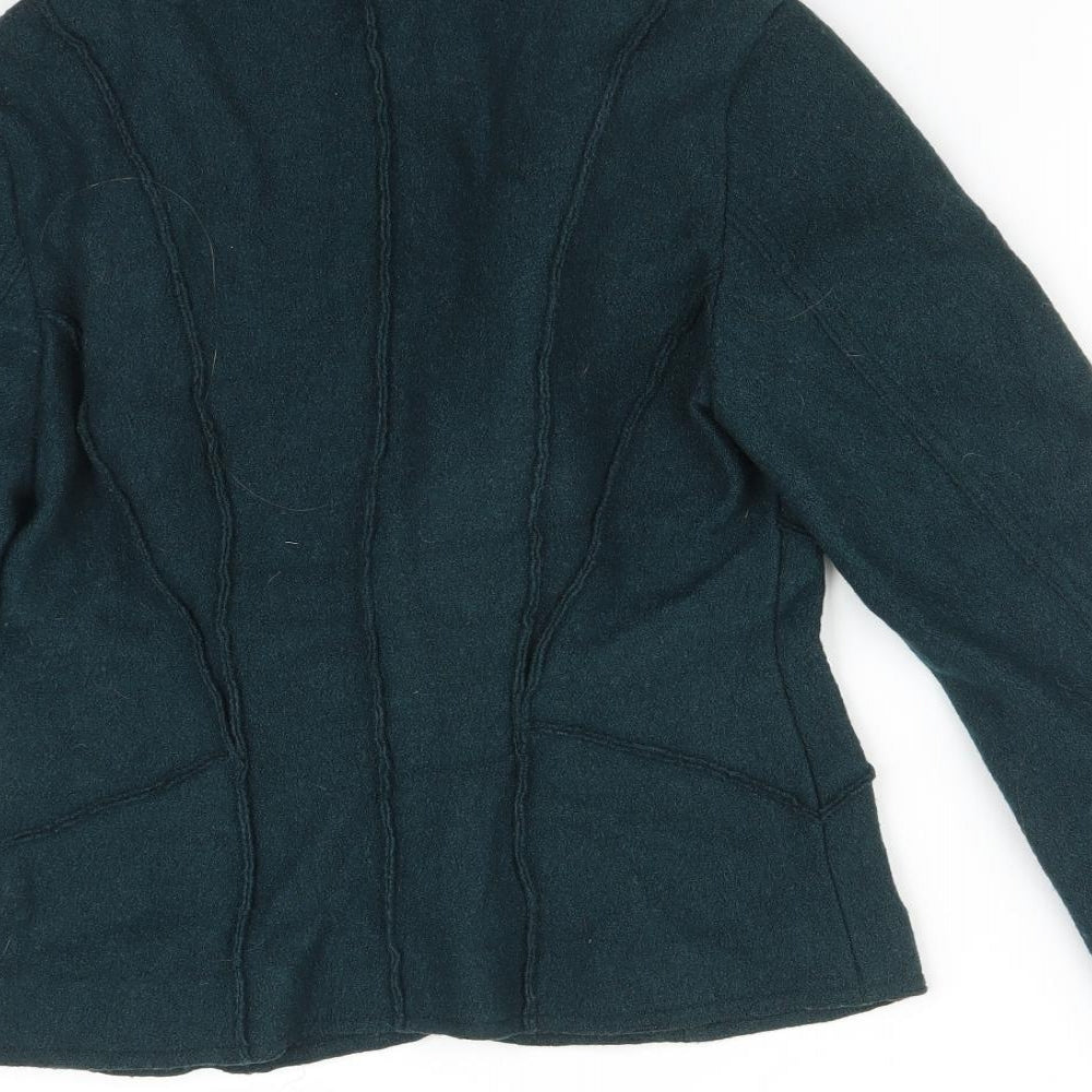 M&S Womens Green   Jacket Blazer Size 10