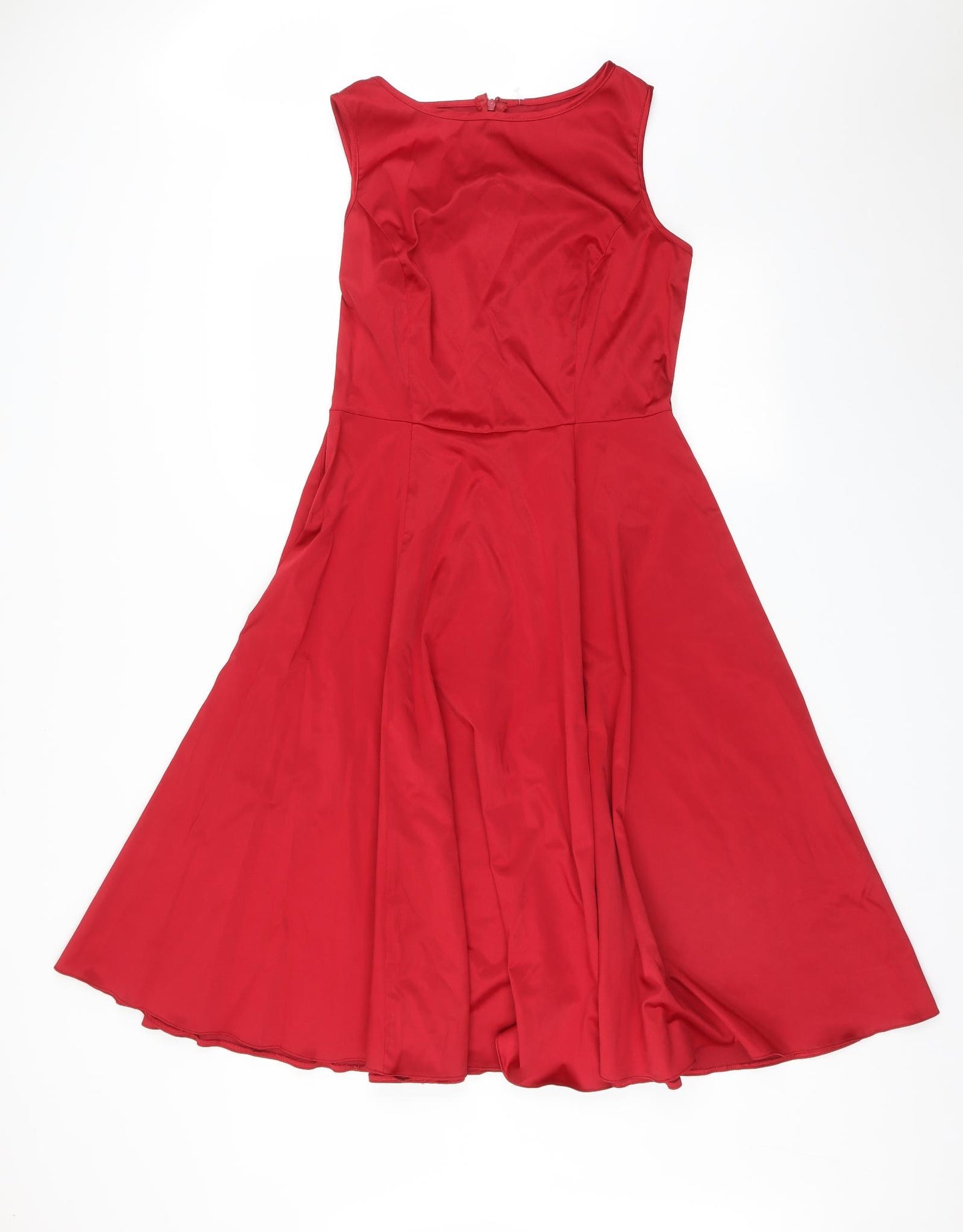 LADY LONDON Womens Red   Fit & Flare  Size 14