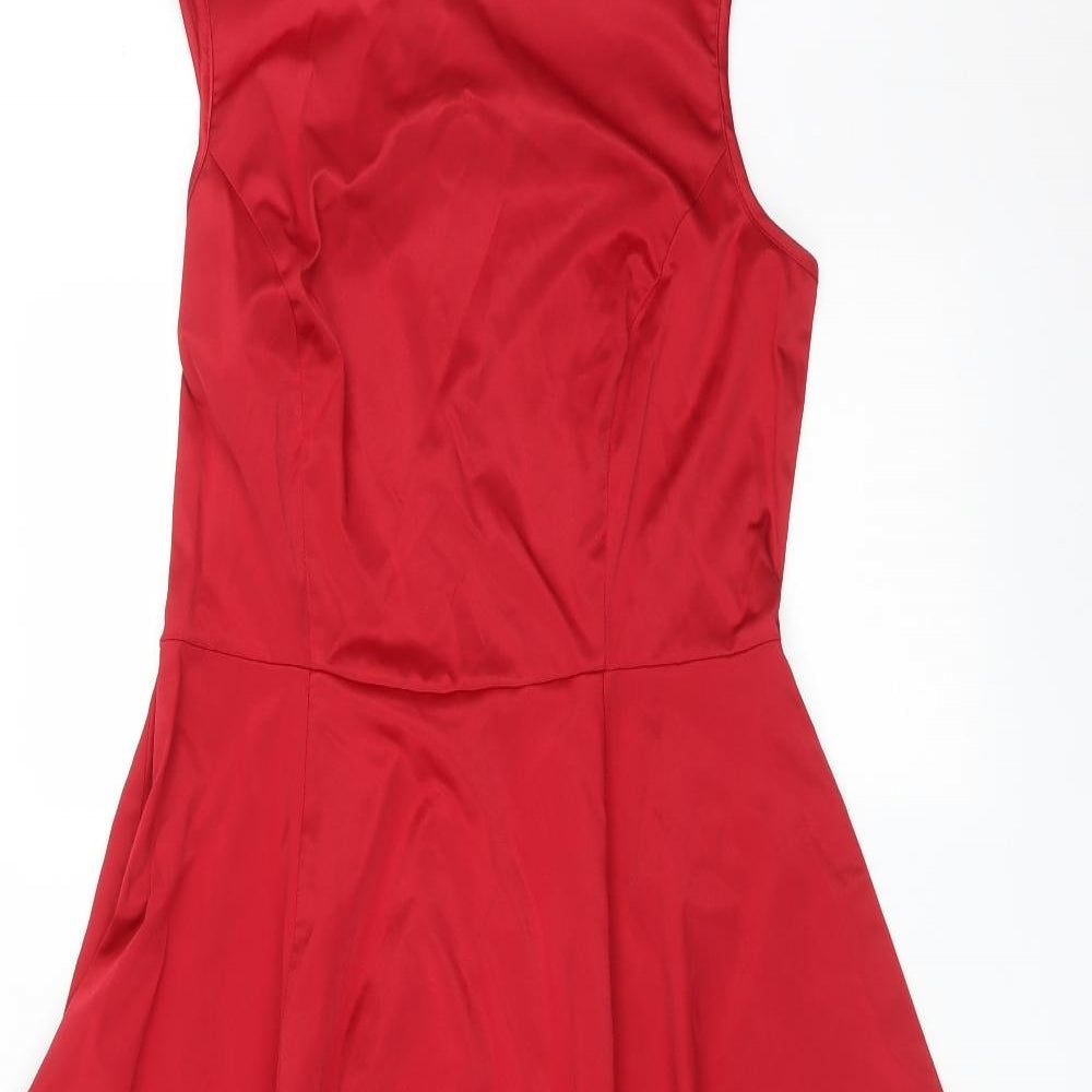 LADY LONDON Womens Red   Fit & Flare  Size 14