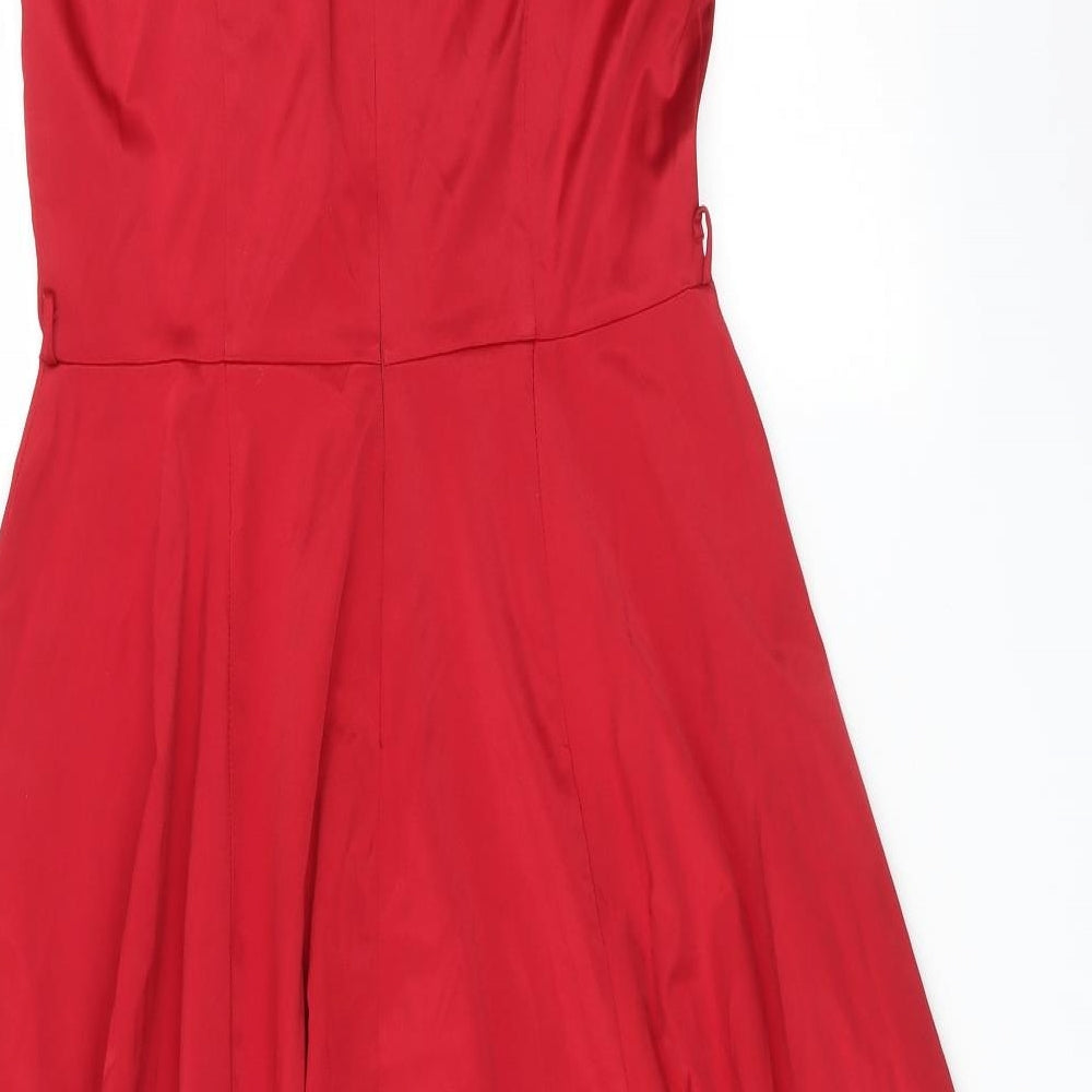 LADY LONDON Womens Red   Fit & Flare  Size 14