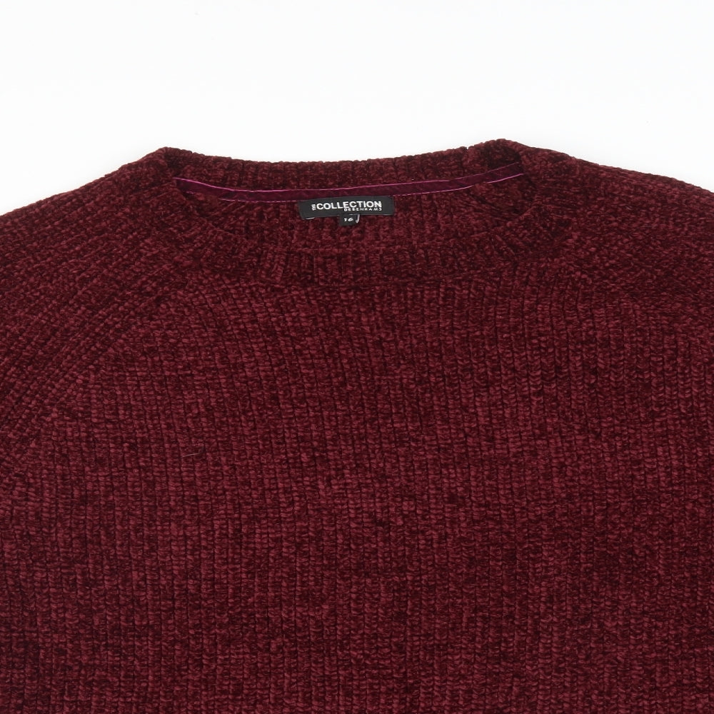 Debenhams Womens Red   Pullover Jumper Size 16