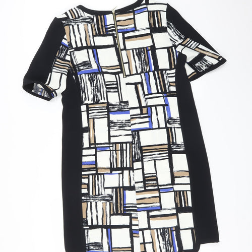 M&S Womens Multicoloured Check  A-Line  Size 12
