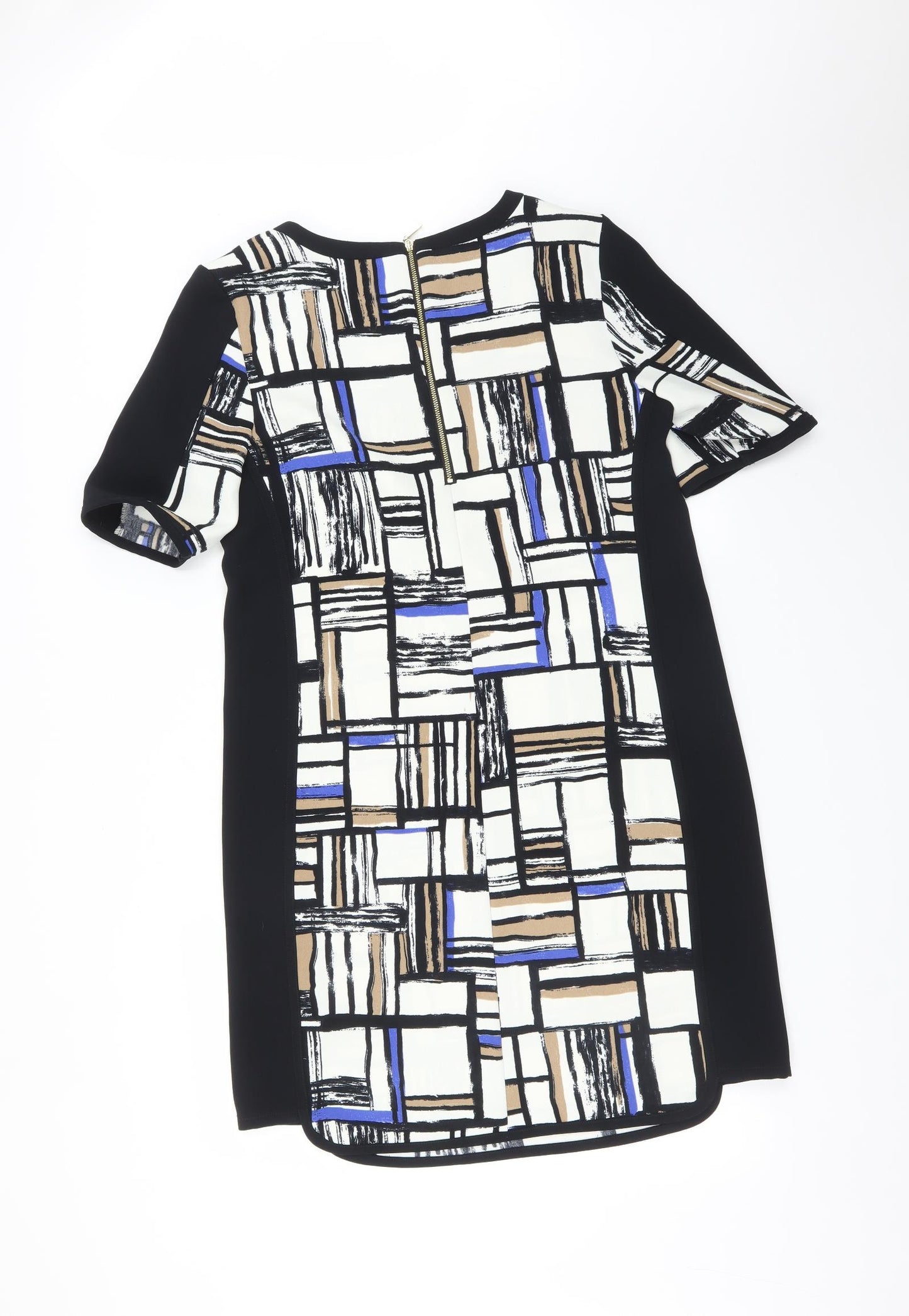 M&S Womens Multicoloured Check  A-Line  Size 12