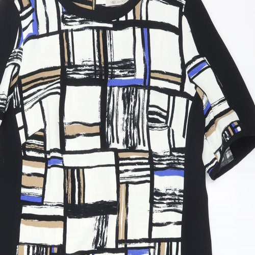 M&S Womens Multicoloured Check  A-Line  Size 12