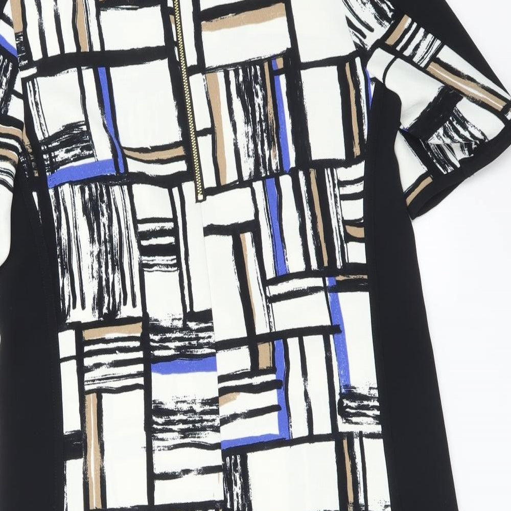 M&S Womens Multicoloured Check  A-Line  Size 12