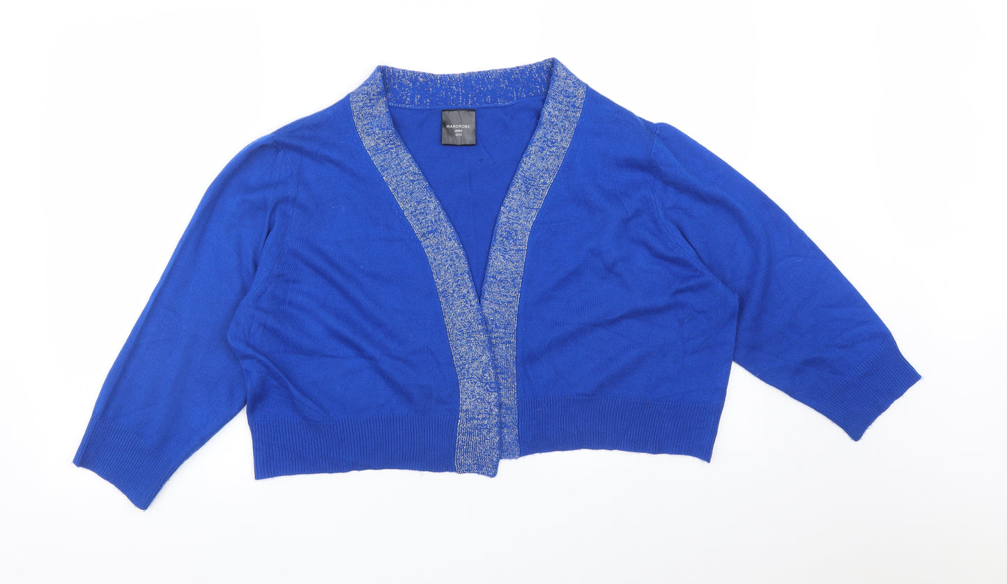 WAREDROBE Womens Blue   Cardigan Jumper Size 22