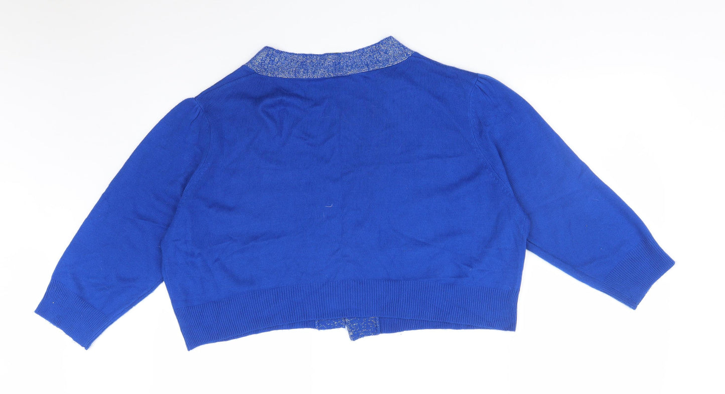 WAREDROBE Womens Blue   Cardigan Jumper Size 22