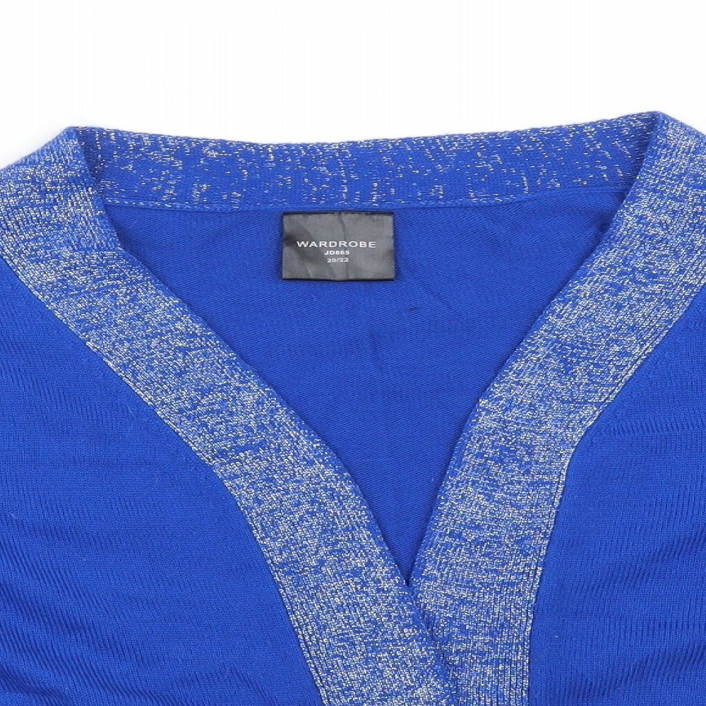 WAREDROBE Womens Blue   Cardigan Jumper Size 22