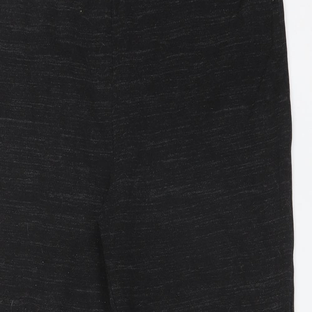 M&S Womens Black Flecked  Jogger Leggings Size 18 L26 in