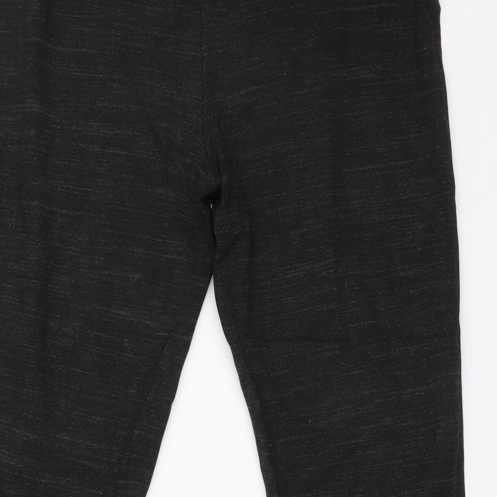 M&S Womens Black Flecked  Jogger Leggings Size 18 L26 in