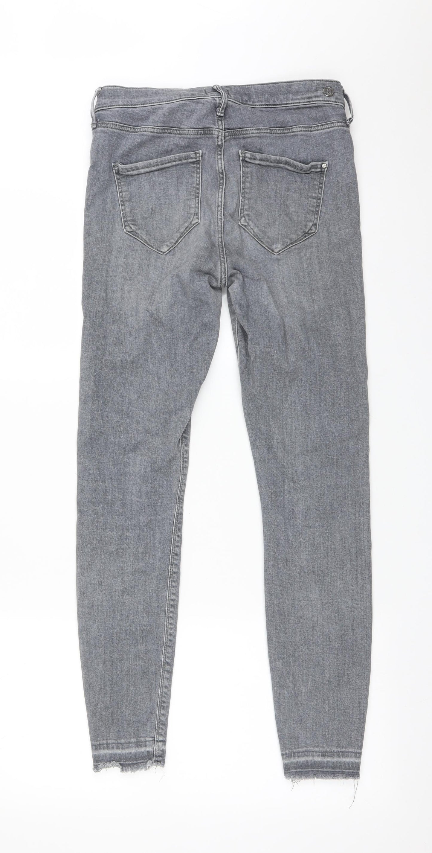 River Island Womens Grey   Skinny Jeans Size 12 L27 in