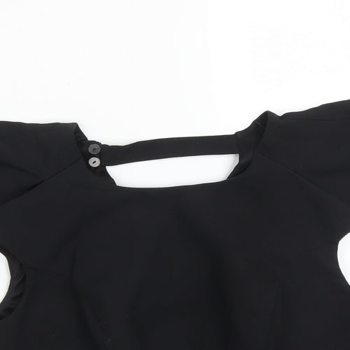 Coast Womens Black   Basic T-Shirt Size 12