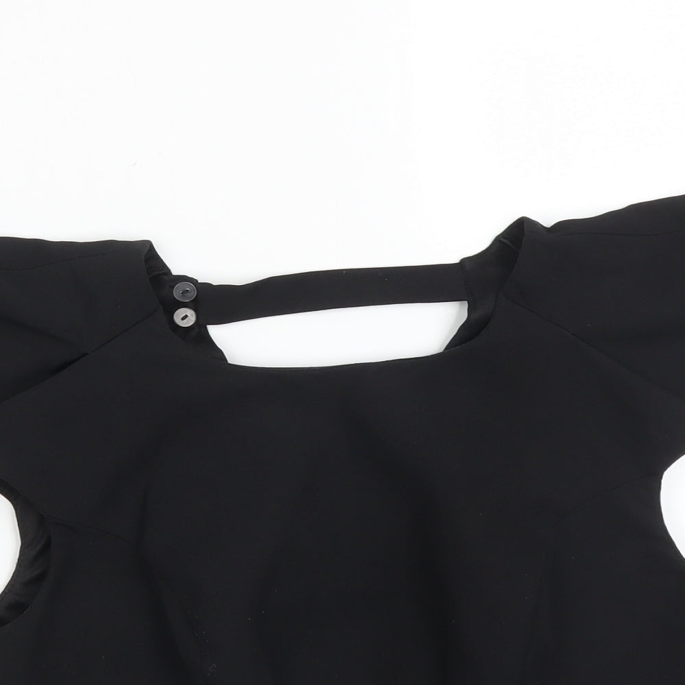 Coast Womens Black   Basic T-Shirt Size 12