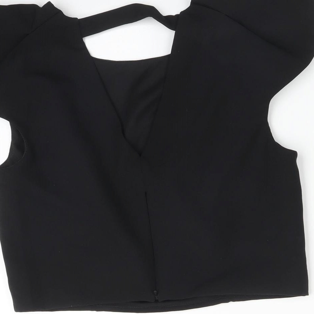 Coast Womens Black   Basic T-Shirt Size 12