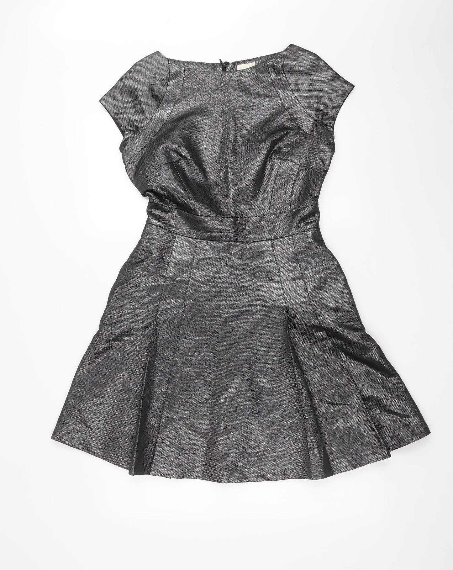 Reiss Womens Grey   Skater Dress  Size 10