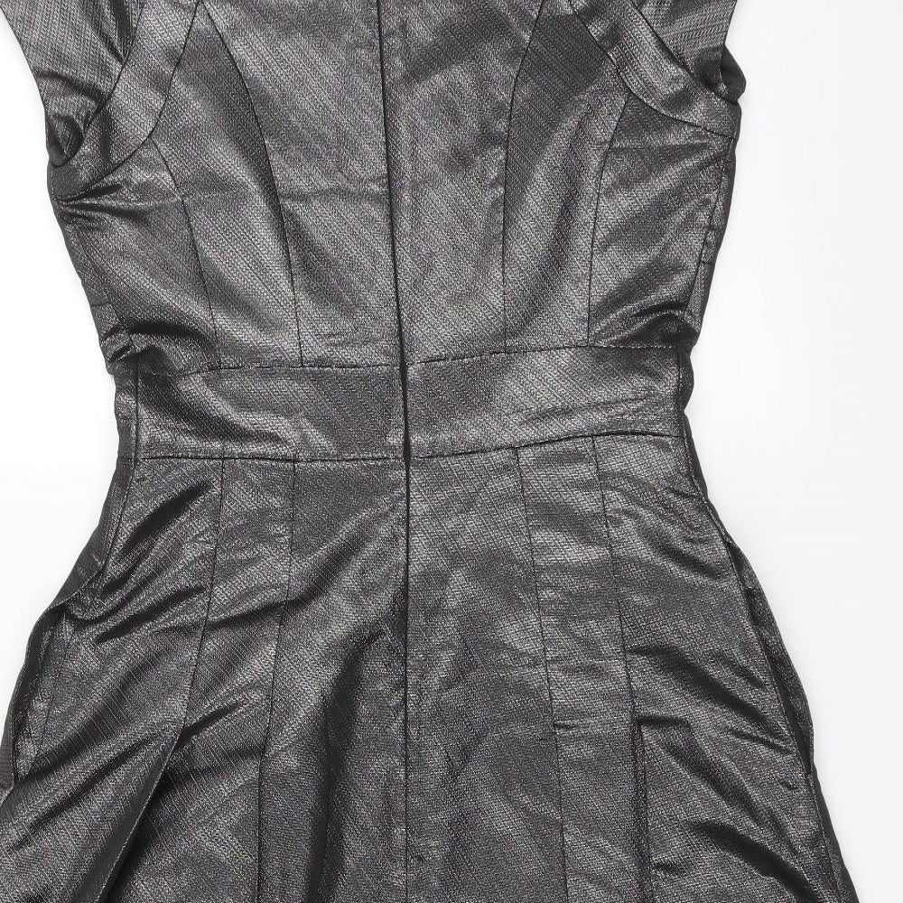 Reiss Womens Grey   Skater Dress  Size 10