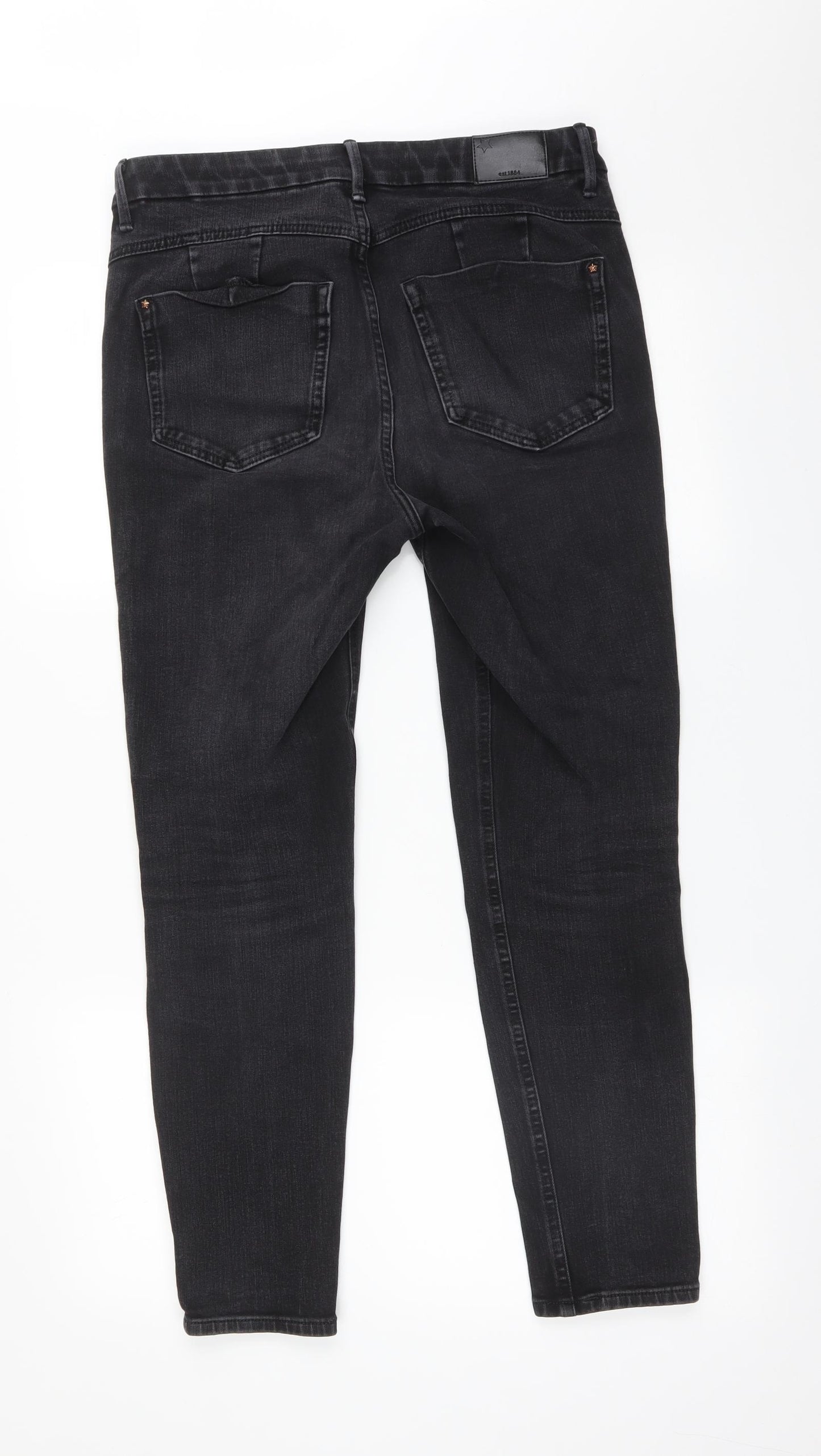 M&S Womens Black   Skinny Jeans Size 12 L27 in