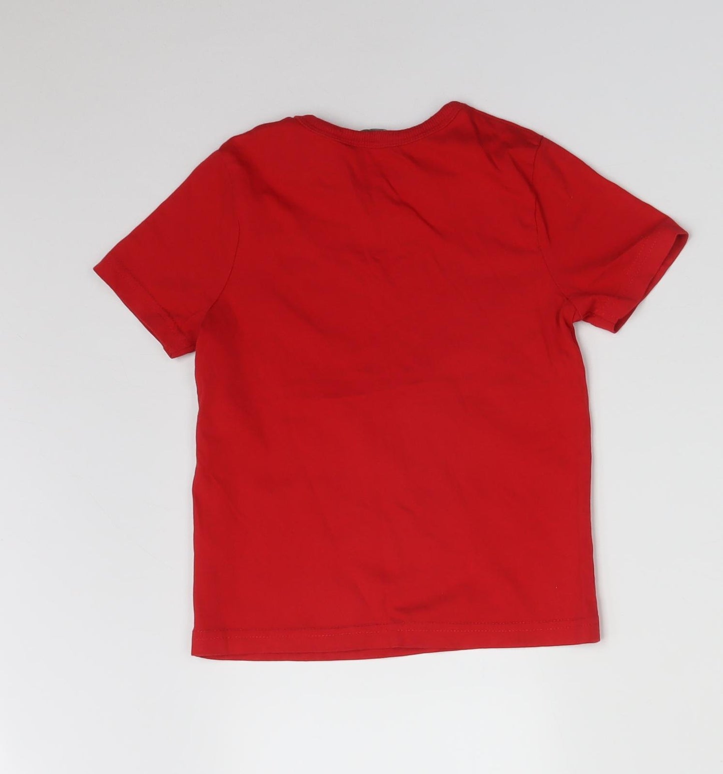 George Boys Red   Basic T-Shirt Size 3-4 Years  - DINOSAUR IT WASN'T ME